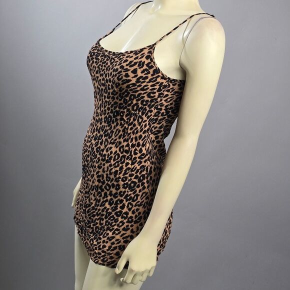 Reformation Black and Tan Leapard Print Dress (Rack8) - Picture 2 of 7